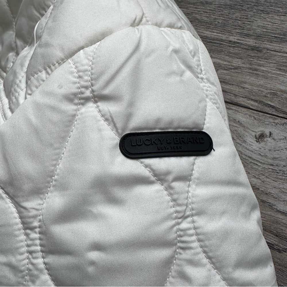 Lucky Brand Reversible Faux Sherpa Jacket Coat Size Medium - Picture 15 of 16